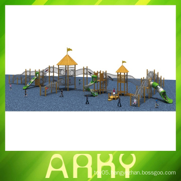 best quality wooden outdoor climbing playgrounds for sale